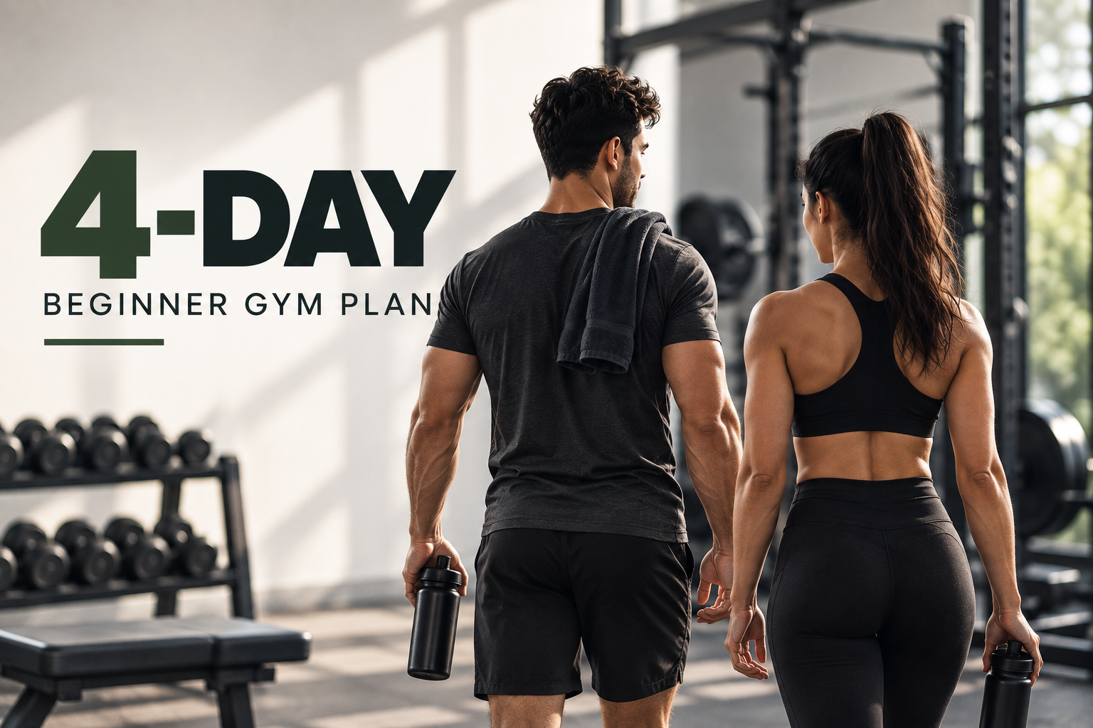 4-Day Beginner Gym Workout Plan | 40–45 Minute Routine